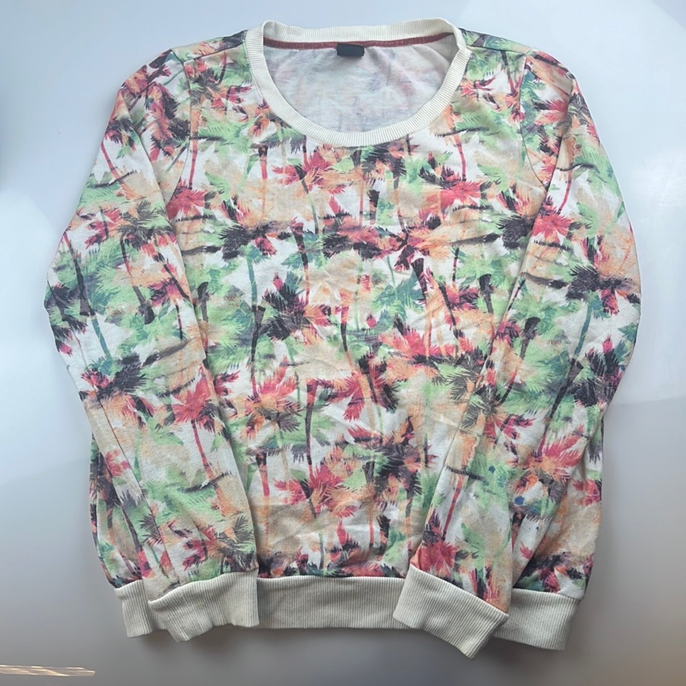 Pssst Printed Tropical Sweatshirt S92-28